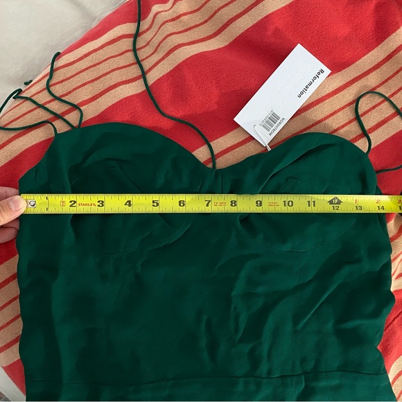 NWT Reformation Juliette Dress in Emerald (SIZE 8) - Picture 8 of 11
